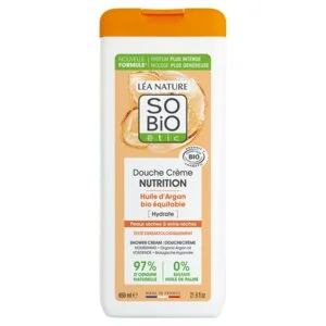 SO’BiO étic Krém sprchový NUTRITION s arganovým olejem BIO (650 ml) - ideální pro suchou pokožku
