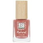 SO’BiO étic Lak na nehty - 65 růžová nude (11 ml) - se zářivou a intenzivní barvou