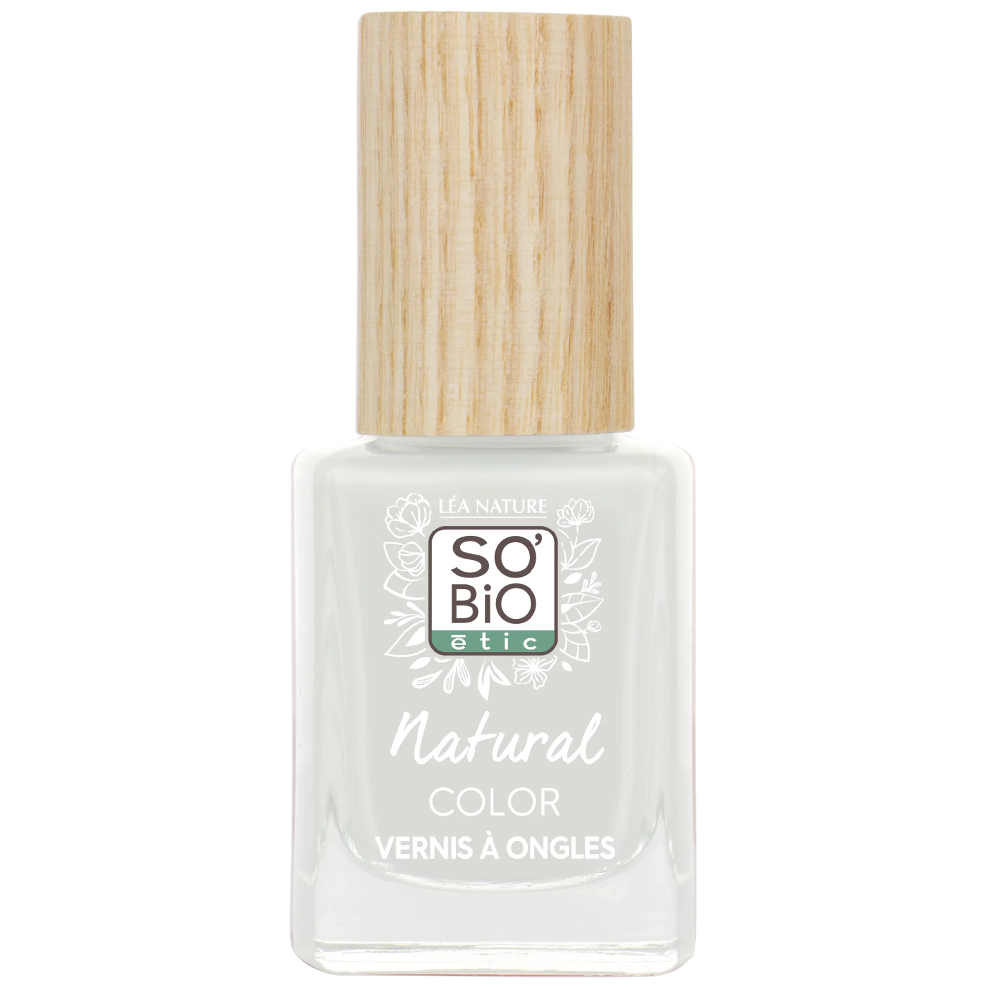 SO’BiO étic Lak na nehty - 80 francouzská bílá (11 ml) - se zářivou a intenzivní barvou