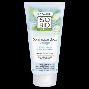 SO’BiO étic Peeling jemný pro časté použití Aloe vera hydratační BIO (150 ml) - s kyselinou hyaluronovou