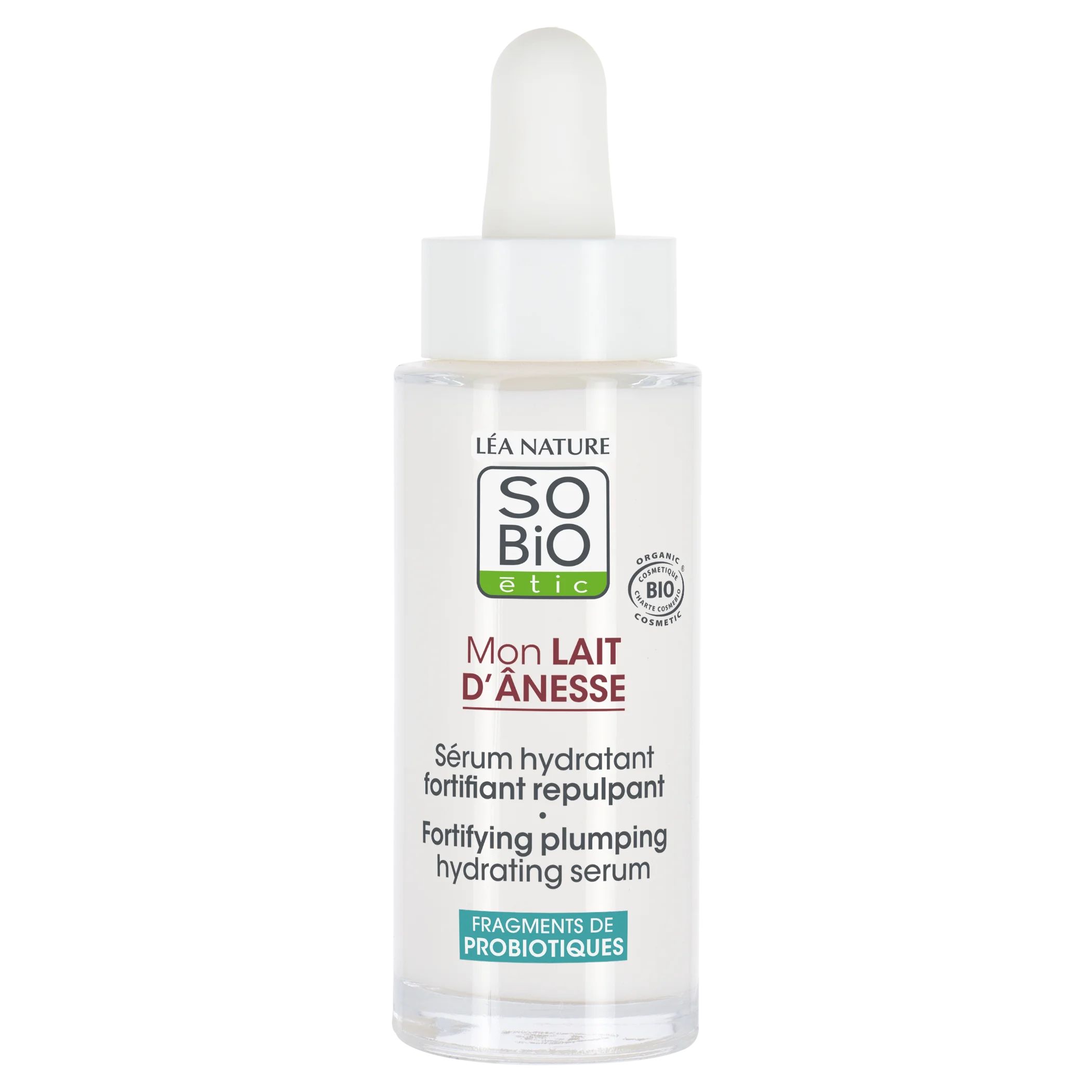 SO’BiO étic Sérum posilující hydratační s oslím mlékem BIO (30 ml) - s kyselinou hyaluronovou