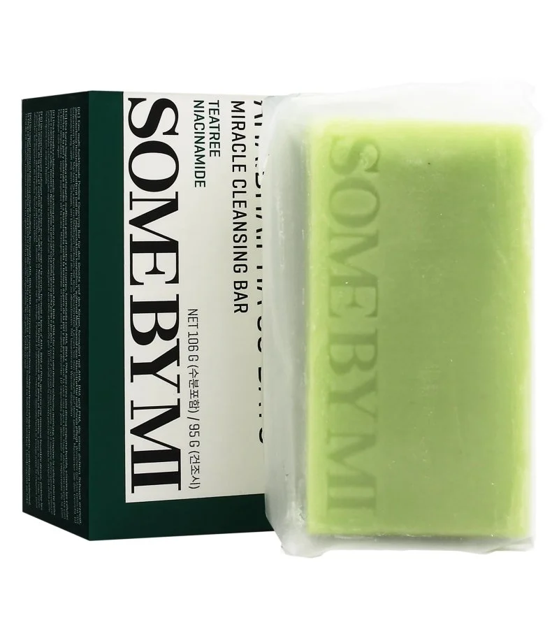 By Mi AHA BHA PHA 30 Days Miracle Cleansing Bar tuhé mýdlo na aknózní pleť s AHA, BHA, PHA kyselinami 106 g