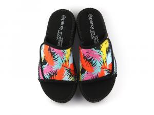 Perky Sporty Espadrille Palm Leafs