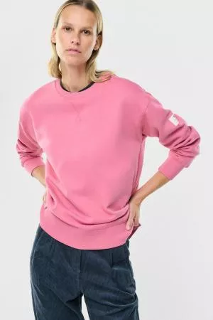 Ecoalf Storm Sweatshirt Woman Dark Pink