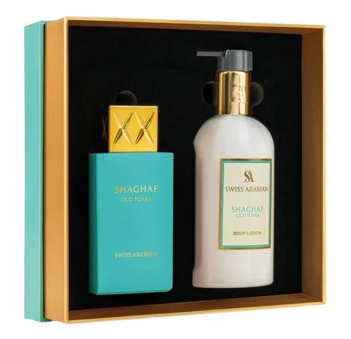 Shaghaf Oud Tonka unisex parfémovaná voda 75 ml + tělové mléko 300 ml