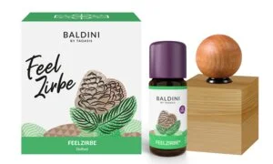 Taoasis Baldini Aroma set FeelPine BIO (10 ml) - dřevěná dekorace jako difuzér