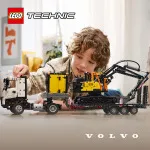 Technic 42175 Nákladní auto Volvo FMX a elektrický bagr Volvo EC230