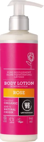 Urtekram Tělové mléko růžové 245ml BIO, VEG