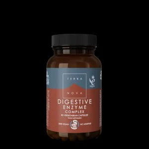 Terranova Health Digestive Enzyme Complex (50 kapslí) - obohacen o fenykl, zázvor a artyčok