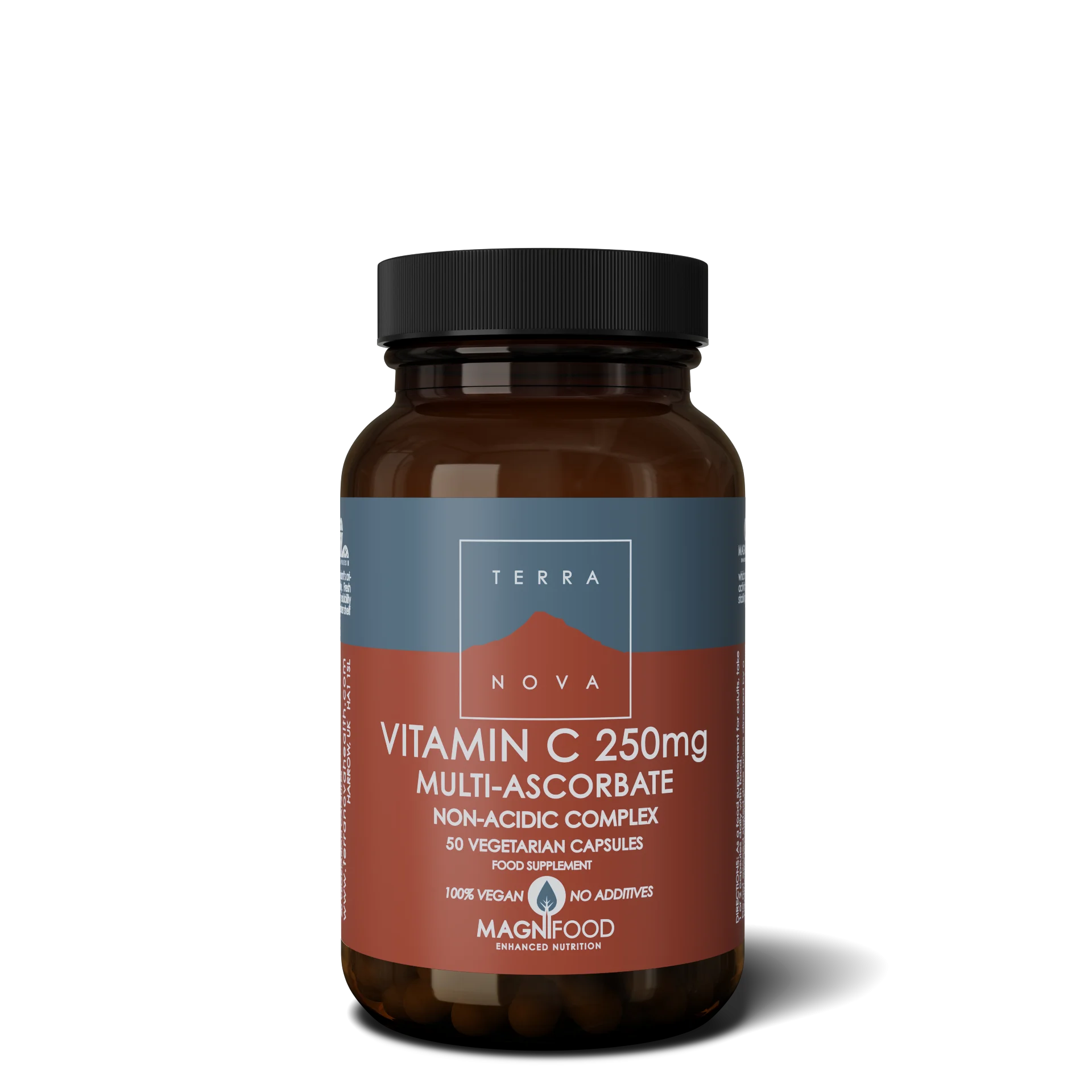 Terranova Health Vitamin C 250 mg Complex 50 kapslí - ve formě minerálních askorbátů
