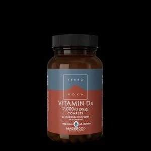 Terranova Health Vitamin D3 2000 iu Complex (50 kapslí) - získaný z lišejníku