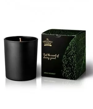 The Greatest Candle in the World Vonná svíčka v černém skle (170 g) - jablko