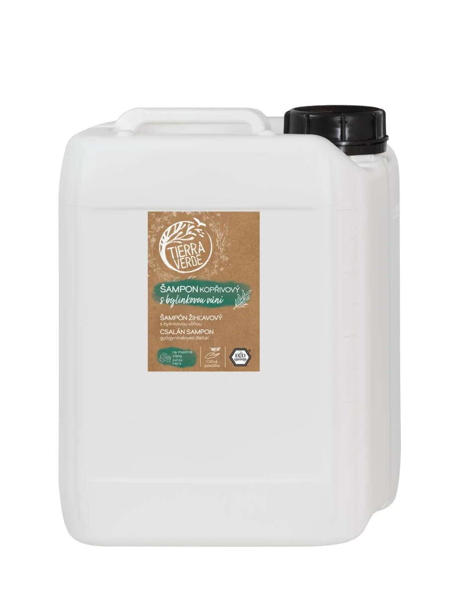 Tierra Verde Šampon kopřivový s bylinkovou vůní 300 ml - na mastné vlasy