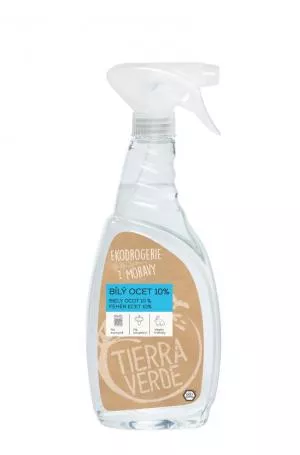 Tierra Verde Bílý ocet 10% 750 ml - sprej - univerzální pomocník do domácnosti