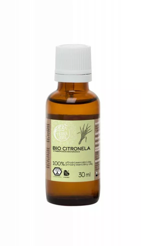 Tierra Verde Esenciální olej Citronela BIO (30 ml) - silné repelentní účinky