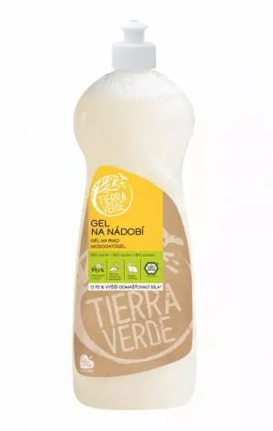 Tierra Verde Gel na nádobí s BIO citronovou silicí (1 l)