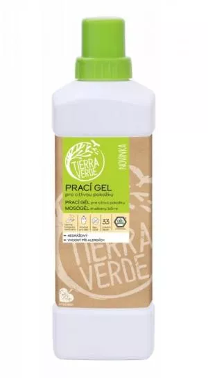 Tierra Verde Prací gel pro citlivou pokožku (1 l) - ideální pro ekzematiky, alergiky a děti