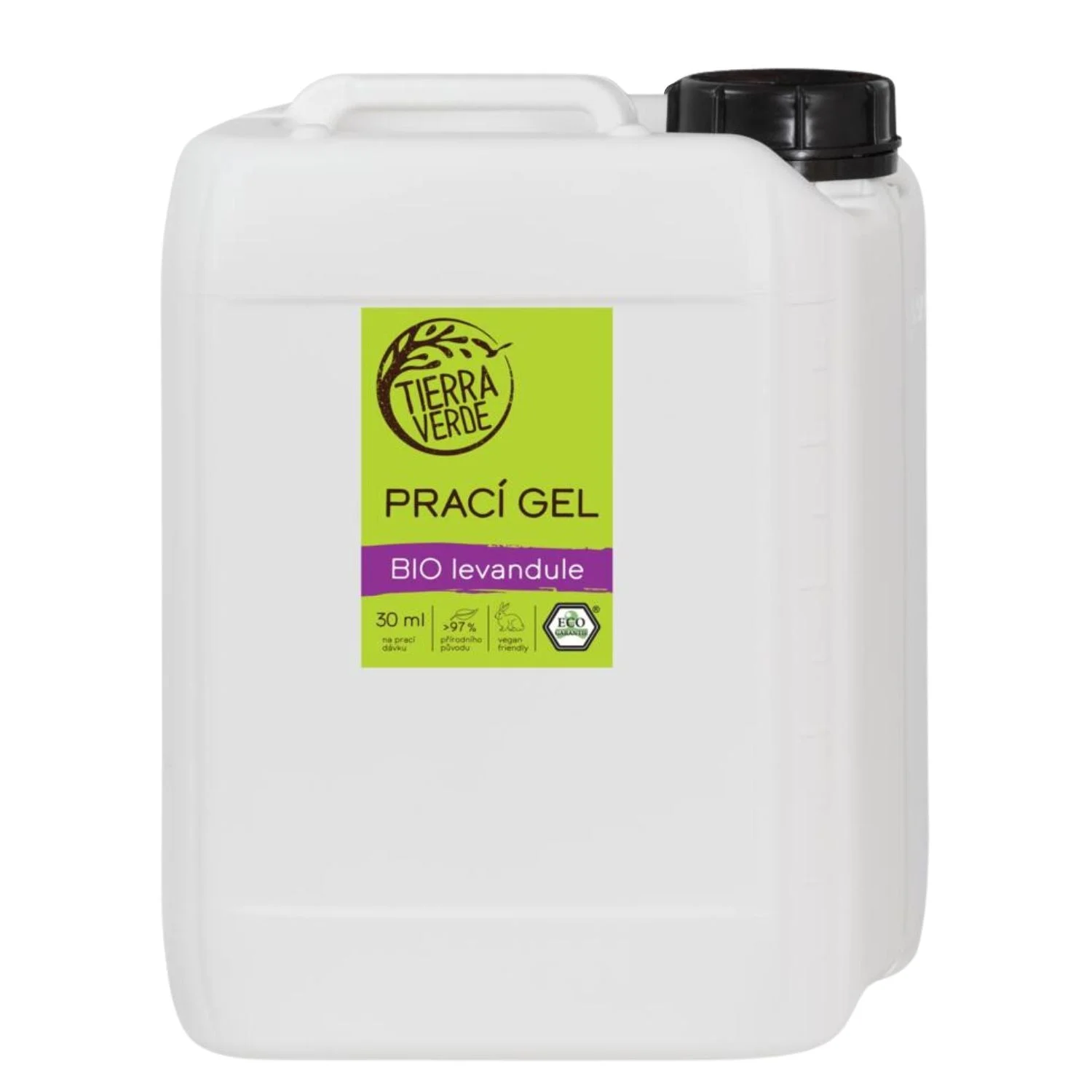 Tierra Verde Prací gel s vůní BIO levandule 1 l - nová vylepšená receptura
