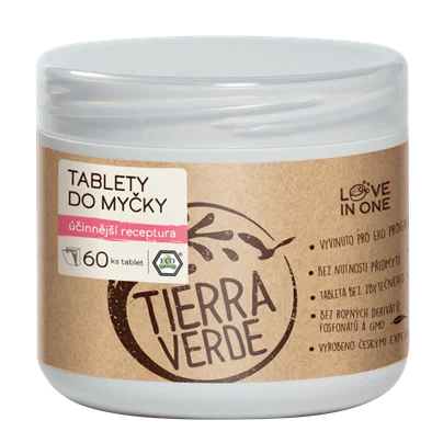 Tierra Verde Tablety do myčky 3 ks (vzorek) - nová účinnější receptura