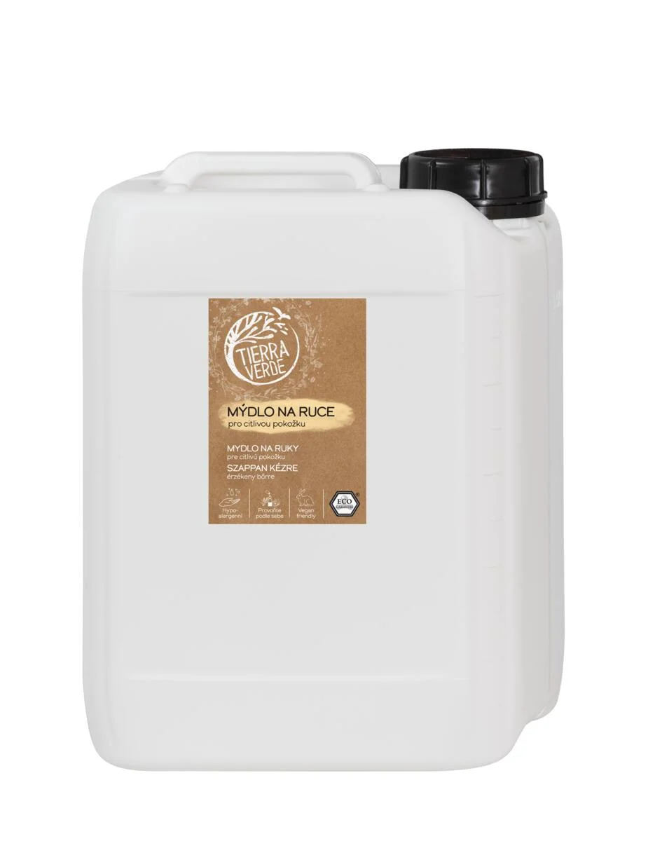 Tierra Verde Tekuté mýdlo na ruce - citlivá pokožka 290 ml - s českým bio jitrocelem