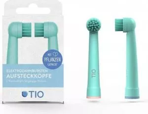 TIO Náhradní hlavice k el. zubnímu kartáčku (2 ks) - ledovcová/korálová - kompatibilní s modely kartáčků oral-b