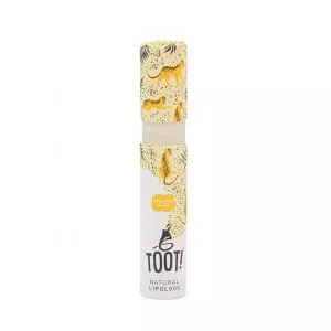 TOOT! Přírodní lesk na rty průhledný se zlatým třpytem – Cheetah Glow (5,5 ml) - vhodný i pro citlivky a alergiky