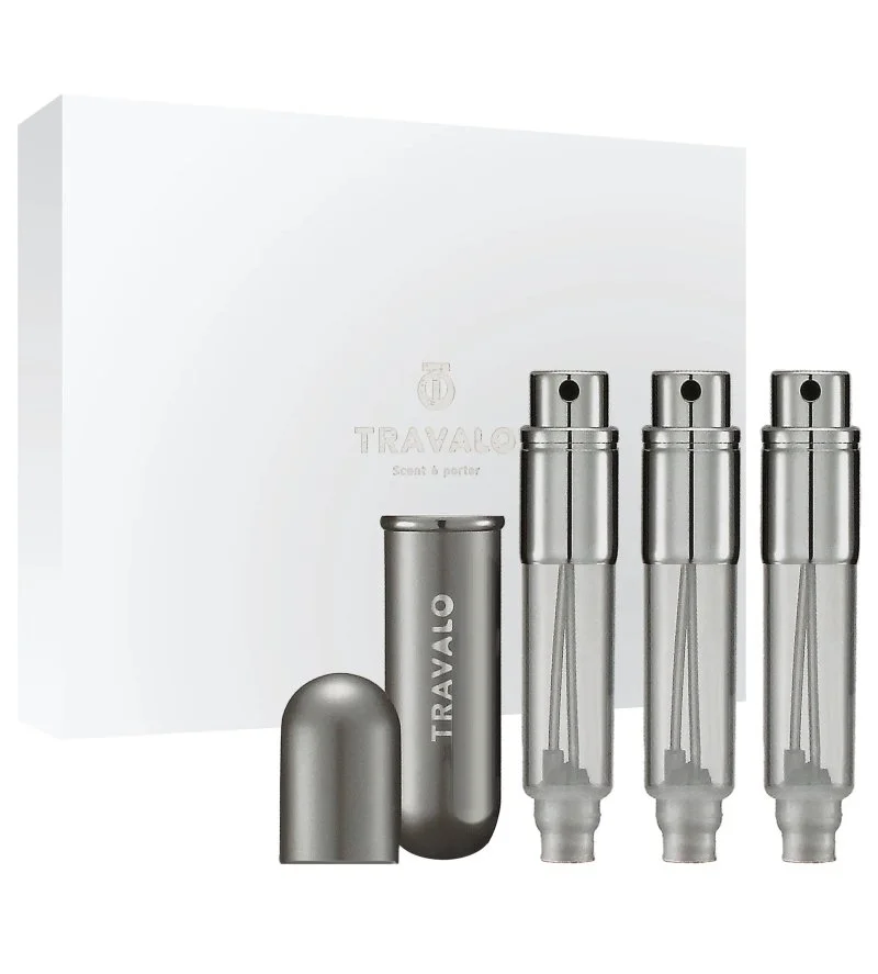 Classic plnitelný rozprašovač parfémů 3x5 ml Titanium