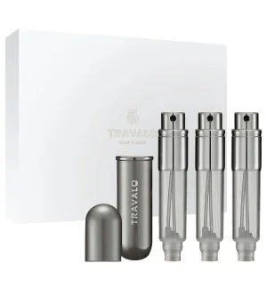 Travalo Classic plnitelný rozprašovač parfémů 3x5 ml Titanium
