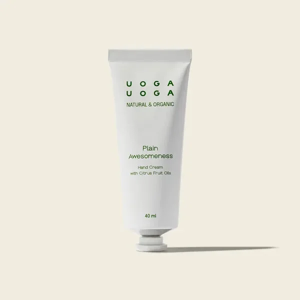Uoga Uoga Hydratační krém na ruce Plain Awesomeness BIO (40 ml) - se svěží citrusovou vůní