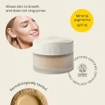 Uoga Uoga Minerání pudrový make-up s jantarem (10 g) 634 Linden Honey - lehký, přirozený, spf 15