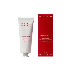 Uoga Uoga Vyživující krém na ruce Feather-light s brusinkami BIO (40 ml) - pro suchou a namáhanou pokožku