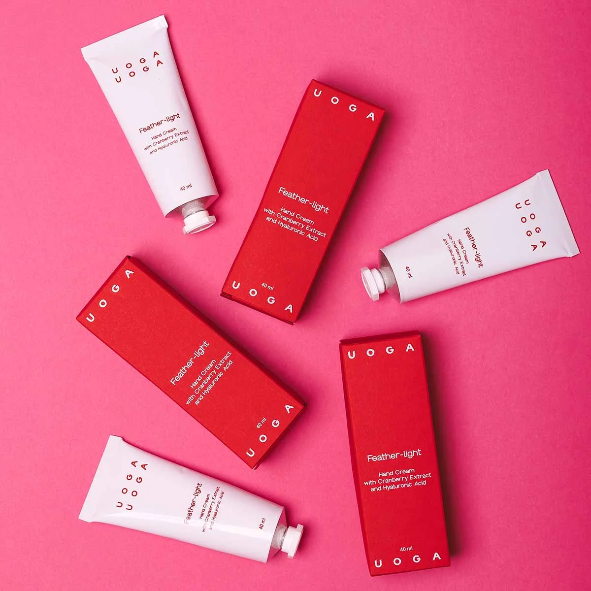 Uoga Uoga Vyživující krém na ruce Feather-light s brusinkami BIO (40 ml) - pro suchou a namáhanou pokožku