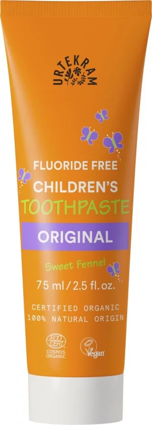 Urtekram Dětská zubní pasta s fenyklem BIO (75 ml) - bez fluoridu