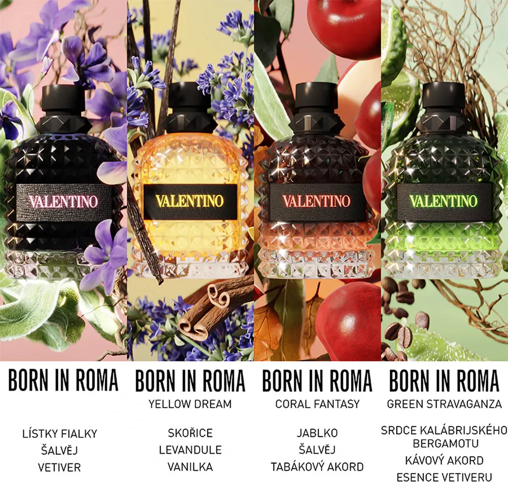Uomo Born In Roma Coral Fantasy toaletní voda pro muže 50 ml