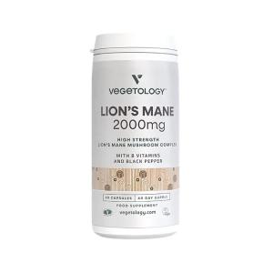 Vegan Lion's Mane (Korálovec ježatý) 2000 mg + B-Komplex, 60 kapslí
