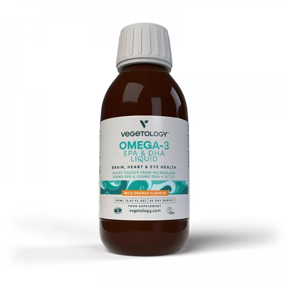 Vegetology Vegetology Opti3 Liquid. Omega - 3 EPA a DHA, s vitaminem D, 150 ml