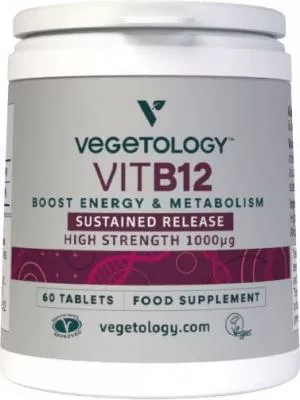 Vegetology Vegetology Vitamin B12 1000µg (Cyanocobalamin) s postupným uvolňovaním 60 tablet
