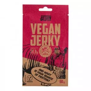 VegSnack s.r.o. Vegan Jerky s příchutí BBQ 50 g   VEGUN