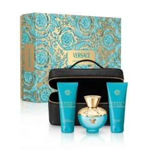 Versace Pour Femme Dylan Turquoise + SG 100 ml + BG 100 ml + Kosmetická taška toaletní voda pro ženy