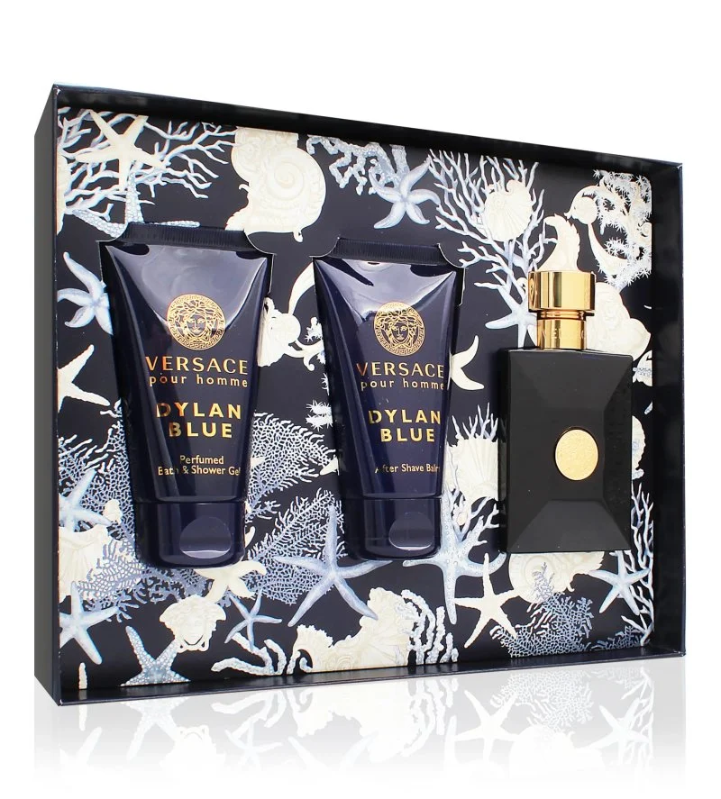 Dylan Blue Pour Homme dárková sada 50 ml + sprchový gel 50 ml + balzám po holení toaletní voda pro muže