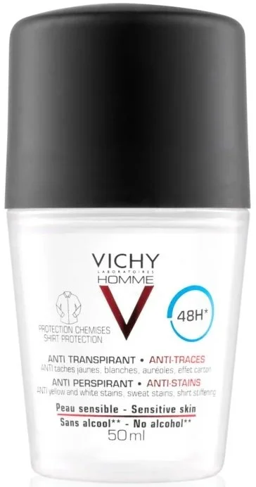 Homme 48h antiperspirant proti bílým a žlutým skvrnám pro muže 50 ml