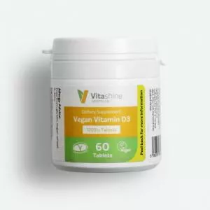 Vegetology Vitashine vitamin D3 v tabletách 1000 iu 60 tablet