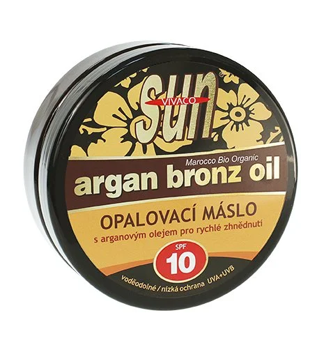 SUN Argan Bronz Oil opalovací máslo s bio arganovým olejem SPF 10 200 ml