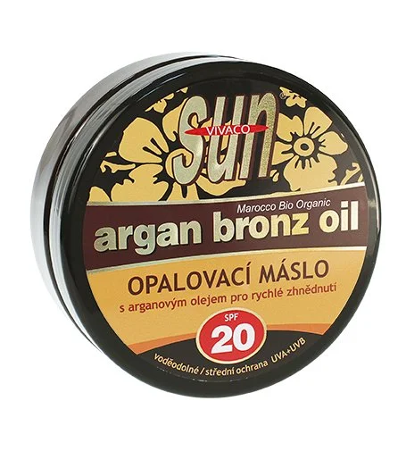 SUN Argan Bronz Oil opalovací máslo s bio arganovým olejem SPF 20 200 ml