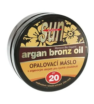 Vivaco SUN Argan Bronz Oil opalovací máslo s bio arganovým olejem SPF 20