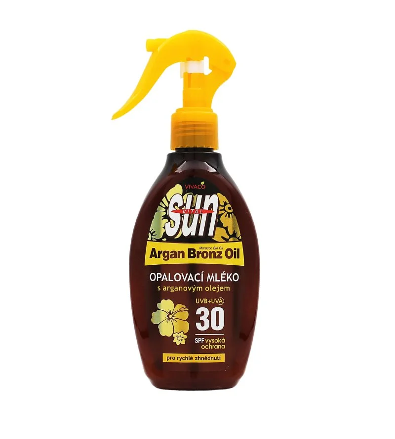 Sun Vital Argan Oil opalovací mléko s BIO arganovým olejem SPF 30 200 ml