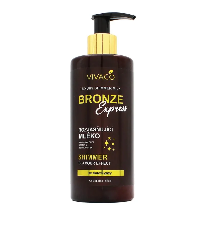 Bronze Express rozjasňující tělové mléko s glitry 300 ml