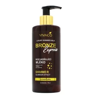 Vivaco Bronze Express rozjasňující tělové mléko s glitry