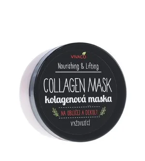 Vivaco Nourishing & Lifting Collagen Mask kolagenová maska na obličej a dekolt