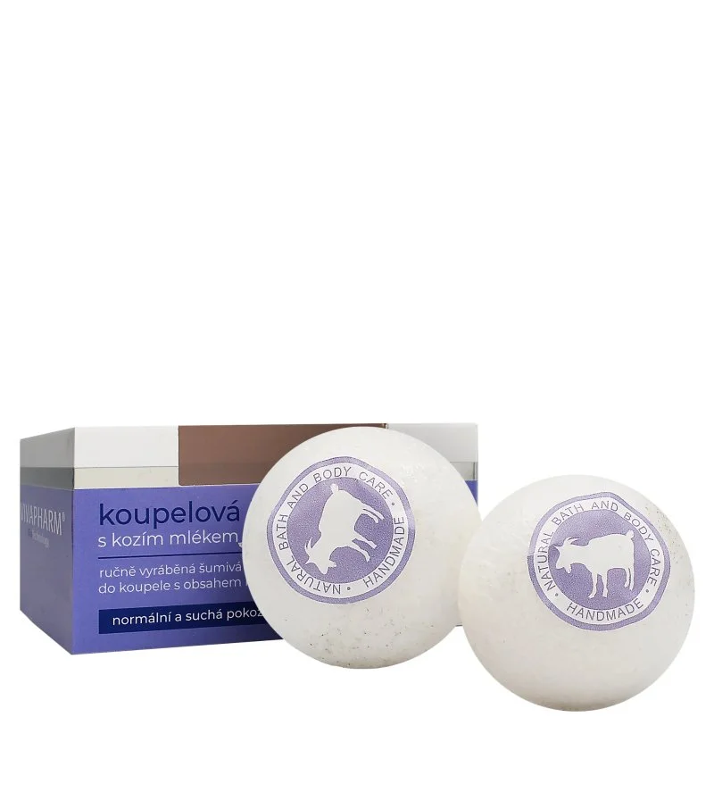 Kozí koupelová bomba s kozím mlékem 2 x 75 g